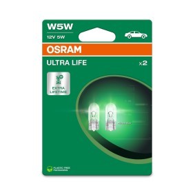 OSRAM 2825ULT-2BL Glødelampe nummerskiltlys MAZDA 323 F 6 (BJ) 1.6 95 hk Bensinmotor