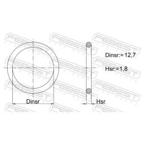 FEBEST 03400-004 Jeu de joints d'étanchéité, pompe hydraulique DODGE