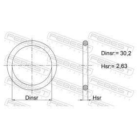 FEBEST 04400-001 Bouchon d'huile moteur MITSUBISHI COLT 6 (Z3A, Z2A) 1.3 91 CV Essence