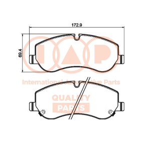 Bremsbeläge des Herstellers IAP QUALITY PARTS - Originalware Artikelnummer: 704-28000P