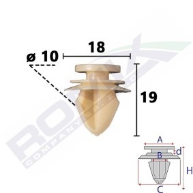 ROMIX C70852 Moldura de puerta RENAULT LODGY