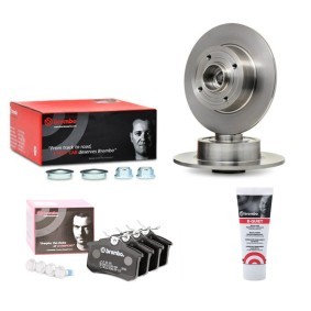 BREMBO BRB3405N0167 Bremsscheiben und -beläge RENAULT THALIA 2 (LU1/2) 1.5 64 PS Diesel