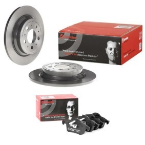 BREMBO BRB3405N0333 Bremsscheiben und -beläge VOLVO S80 I (184) 2.4 140 PS Otto