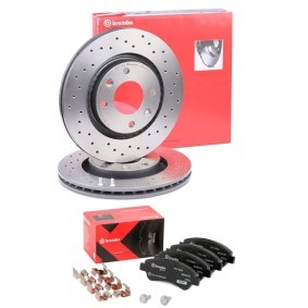 BREMBO BRB3405N0407 Bromssats PEUGEOT 207 SW (WK_) 1.6 90 hk Diesel