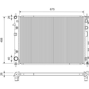 VALEO 701438 Kühler SUBARU TRIBECA