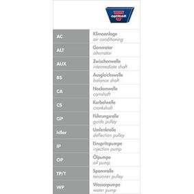 OPTIBELT ZRK 1291 Cinghia distribuzione CHEVROLET Epica KL1 2.0 128 CV Motore a ciclo otto