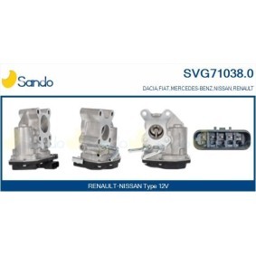 SANDO SVG71038.0 AGR Ventil RENAULT Megane 4 Grandtour (K9A/M/N_) 1.5 90 PS Diesel