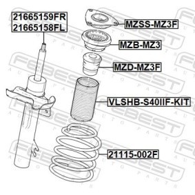 Comprar Muelle de suspensión de FEBEST 21115-002F a bajo precio de 24,21&nbsp;&euro;