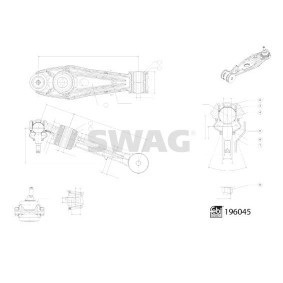 Acquista Braccio oscillante, sospensione ruota da SWAG 33 11 1955 a buon mercato per soli 172,94&nbsp;&euro;
