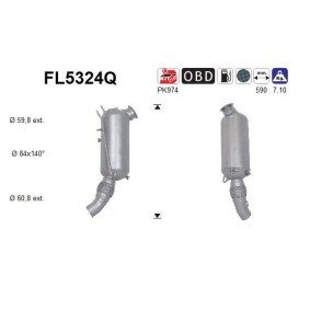 Comprar Filtro de partículas de AS FL5324Q a bajo precio de 1 073,58&nbsp;&euro;
