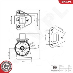 ESEN SKV 75SKV271 Motorlager KIA SORENTO
