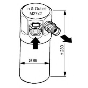NRF 33040 Filtro essiccatore aria condizionata ALFA ROMEO 155