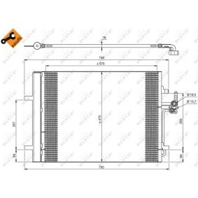 NRF 35850 Radiatore aria condizionata LAND ROVER