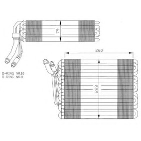 NRF 36023 Klimaverdampfer VW TRANSPORTER