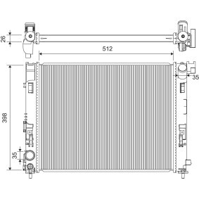 Osta Jäähdytin, moottorin jäähdytys VALEO:llä 701440 edullisesti hintaan 162,74&nbsp;&euro;