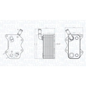MAGNETI MARELLI 350300004600 Oljekylare VW Passat Sedan (3C2) 2.0 150 hk Bensinmotor