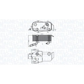 MAGNETI MARELLI 350300004800 Radiatore olio BMW 3 Coupe (E92) 1.6 122 CV Motore a ciclo otto