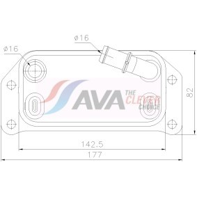 AVA COOLING SYSTEMS VO3312 Ölkühler VOLVO S60 II Cross Country (134) 2.4 190 PS Diesel