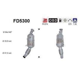 Comprar Filtro de partículas de AS FD5300 a bajo precio de 862,16&nbsp;&euro;