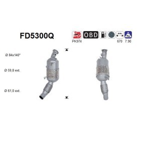 Comprar Filtro de partículas de AS FD5300Q a bajo precio de 1 010,47&nbsp;&euro;