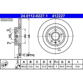 ATE 24.0112-0227.1 Bremsscheiben VOLVO XC40 (536) 2.0 190 PS Otto