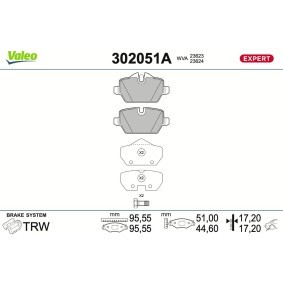 Osta Jarrupalat, levyjarru VALEO:llä 302051A edullisesti hintaan 22,40&nbsp;&euro;