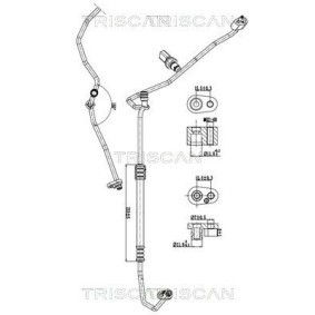 TRISCAN 9010 29030 Tubo aria condizionata SKODA KODIAQ
