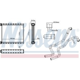 NISSENS 707368 Radiatore riscaldamento HONDA INSIGHT