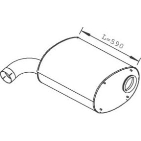 Köp Mitten- / bakljuddämpare av DINEX 28456 till det låga priset 8 478,76&nbsp;kr