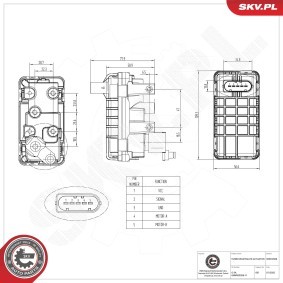ESEN SKV 95SKV508 Convertitore pressione LAND ROVER DEFENDER