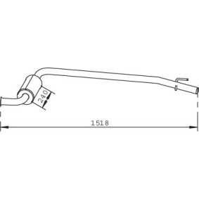 Vorschalldämpfer 73329