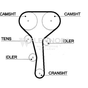 FLENNOR 4496V Zahnriemen RENAULT Scénic 1 (JA0/1_, FA0_) 2.0 139 PS Otto
