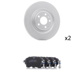 RIDEX 3405B3478 Bromssats AUDI A4 B9 Sedan (8W2, 8WC) 3.0 354 hk Bensinmotor
