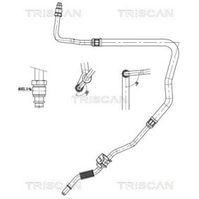 TRISCAN 8516 28016 PEUGEOT BOXER Ohjaustehostimen letku