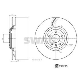 Acquista Disco freno da SWAG 33 11 3345 a buon mercato per soli 199,87&nbsp;&euro;