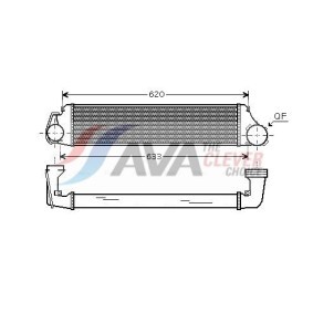 AVA COOLING SYSTEMS AL2055 Kühler ALFA ROMEO 146 (930) 1.8 140 PS Otto