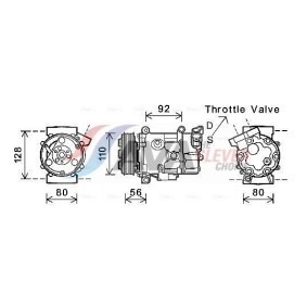 AVA COOLING SYSTEMS BW7504 Kylfläkt BMW 5 Sedan (E60) 2.5 177 hk Bensinmotor