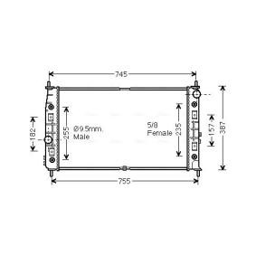 Compre Radiador, arrefecimento do motor da AVA COOLING SYSTEMS CR2054 a um preço baixo por 220,75&nbsp;&euro;
