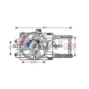 AVA COOLING SYSTEMS CR4035 DODGE CARAVAN Välijäähdytin