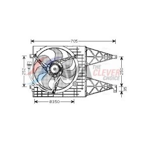 AVA COOLING SYSTEMS KA6116 Radiatore riscaldamento KIA SHUMA