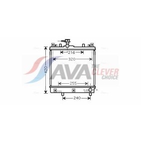 AVA COOLING SYSTEMS OL4439 Intercooler SAAB 9-3 Décapotable (YS3F) 2.8 230 CV Essence