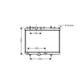 AVA COOLING SYSTEMS PE2255 Kühler CITROËN C3 II (SC_) 1.6 75 PS Diesel