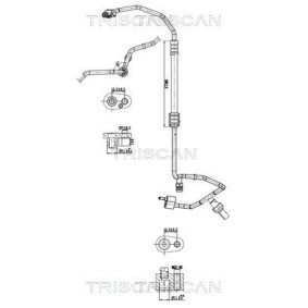 TRISCAN 9010 29046 Tubo aria condizionata AUDI A3 Sportback (8VA, 8VF) 1.8 180 CV Motore a ciclo otto
