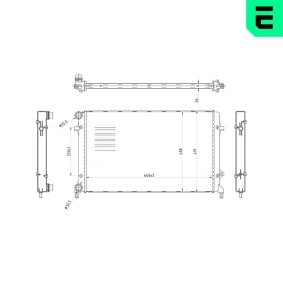 ERA 673021 Kylare VW Passat Sedan (3C2) 2.0 150 hk Bensinmotor