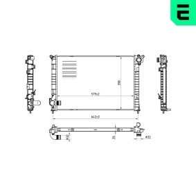ERA 673154 Radiador MINI Hatchback (R50, R53) 1.4 75 cv Otto