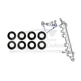 3RG 99714 Dichtung Einspritzdüsen VW PHAETON