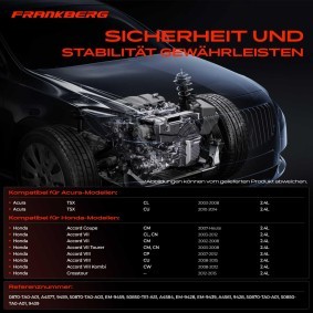 Frankberg 5481FB0038805 Apoio do motor HONDA CROSSTOUR