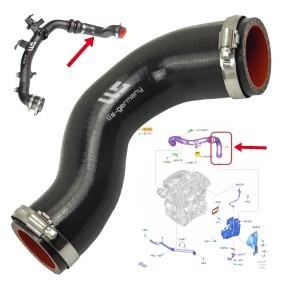 lls-germany 91917 Ladeluftschlauch FORD Kuga Mk3