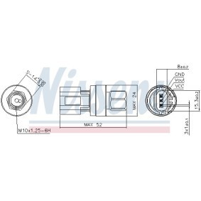 NISSENS 301066 Pressostato PEUGEOT 4007