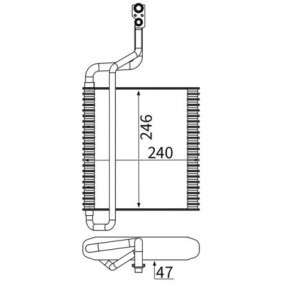 Acquista Evaporatore climatizzatore da MAHLE AE 264 000S a buon mercato per soli 116,29&nbsp;&euro;